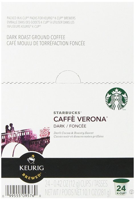 Starbucks Caffe Verona Dark, K-Cup for Keurig Brewers, 96 Count N13