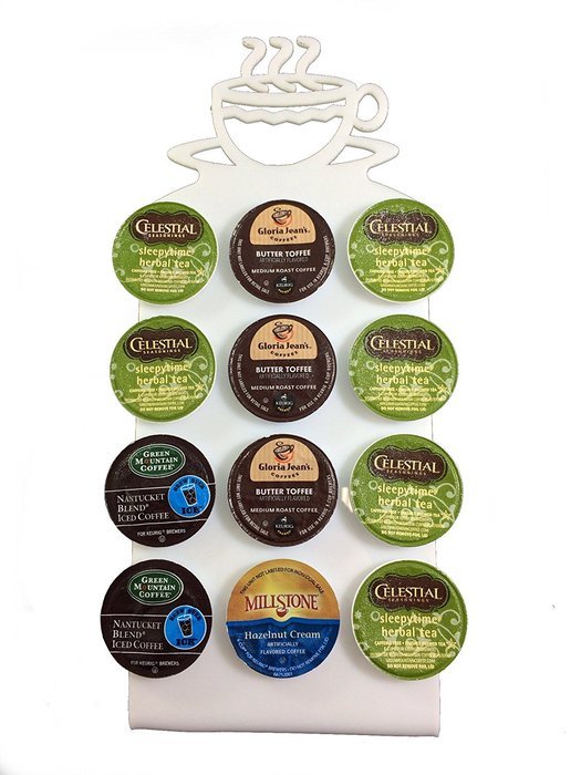 Marketing Holders 12-Slot K-Cup Holder - Coffee Cup Design (Solid Orange) N14