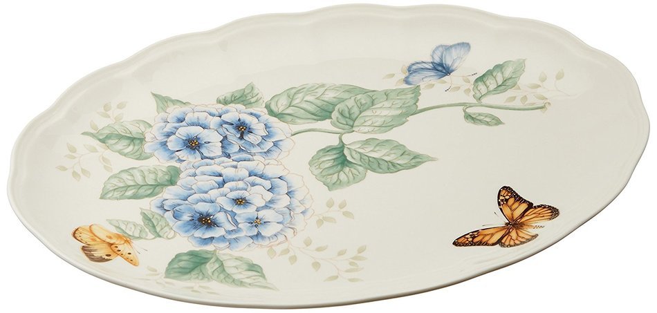 Lenox Butterfly Meadow Scalloped Oval Baker N11