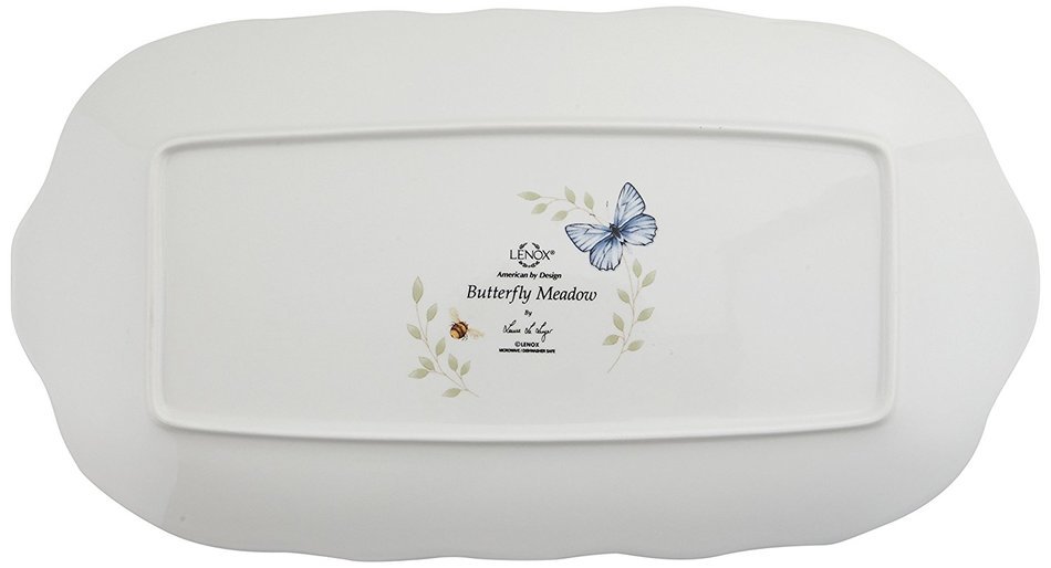 Lenox Butterfly Meadow Scalloped Oval Baker N13