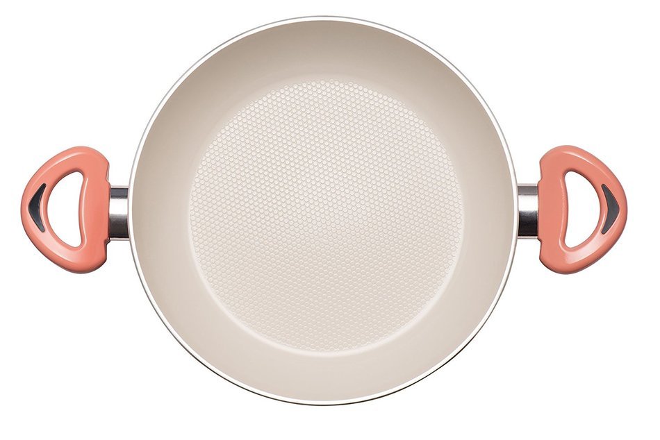 Essenso Ecotouch Lazio Enamel-Coated Low Dutch Oven with Nonstick Ceramic Interior, PTFE / PFOA Free, 3 Quart,... N10