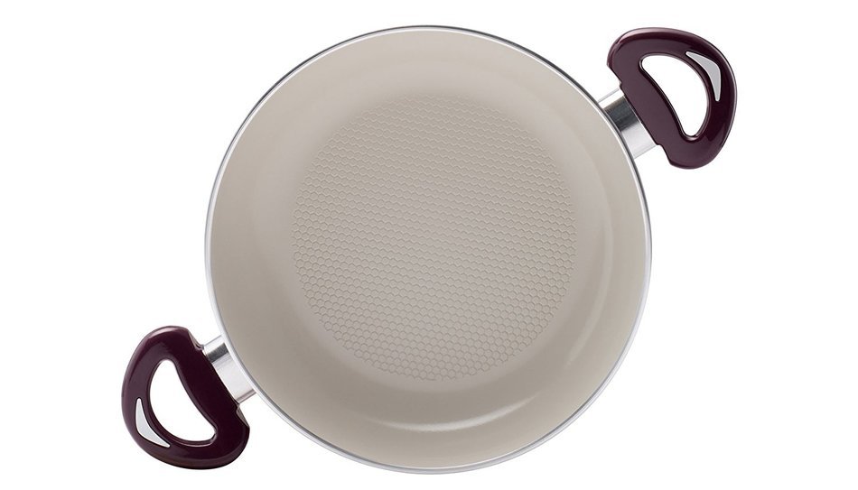 Essenso Ecotouch Lazio Enamel-Coated Low Dutch Oven with Nonstick Ceramic Interior, PTFE / PFOA Free, 3 Quart,... N12