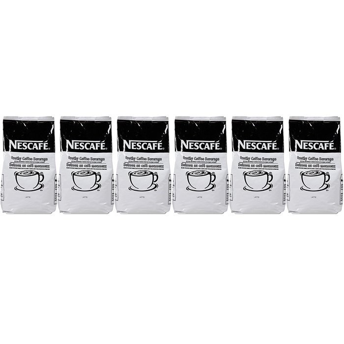Nescafe Coffee, Latte Cappuccino Mix, 32-Ounce Bags (Pack of 6) N5