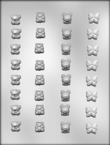 CK Products Mini Bears and Butterflies Chocolate Mold