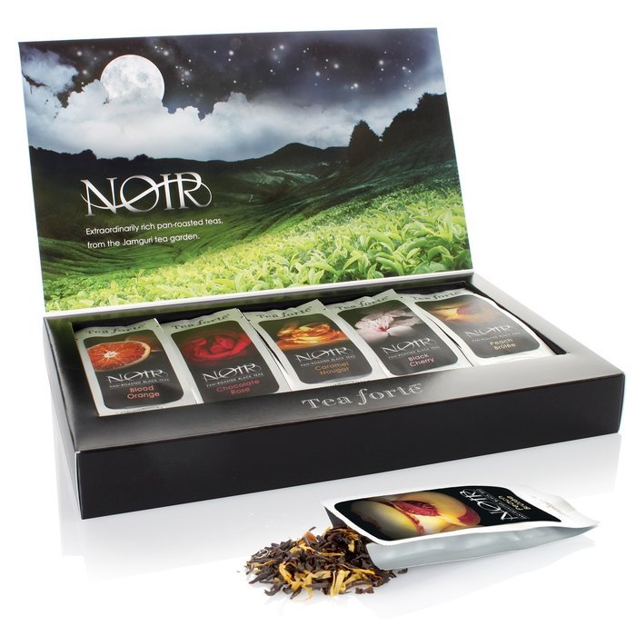 Tea Forté NOIR Single Steeps Organic Loose Leaf Tea Sampler, 15 Single ...