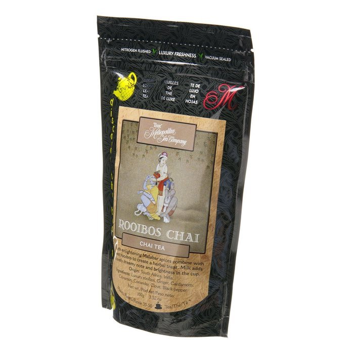 Metropolitan Tea Discovery Loose Tea Pack, Rooibos Masala Chai Chai, 100gm N5