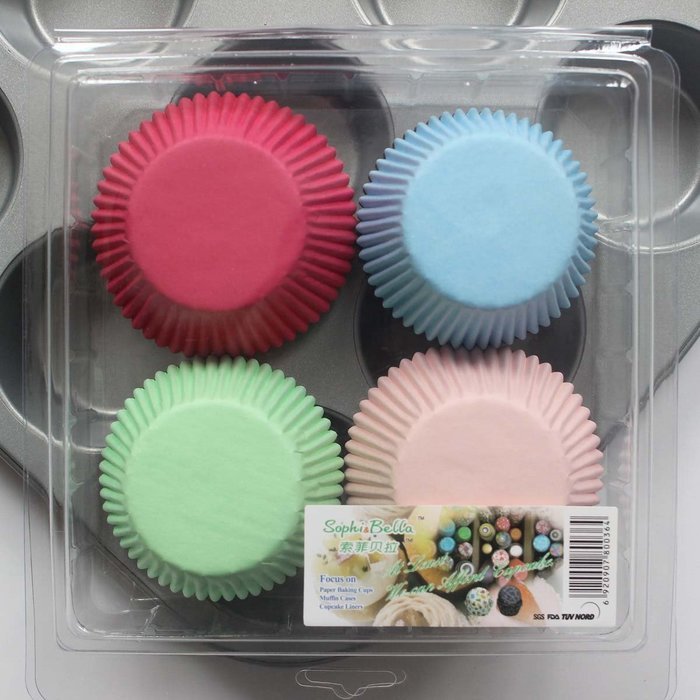 SophieBella 8 kinds Flower Muffin Liner Cupcake-Liner, 400 Count N39
