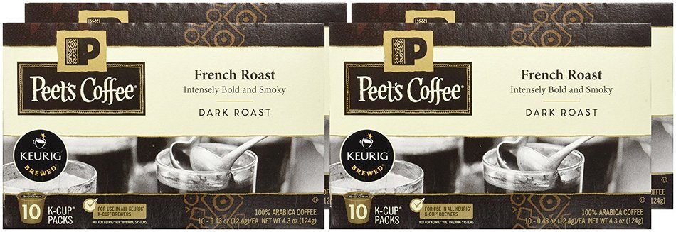 Peet's Coffee French Roast Single Cup Coffee for Keurig K-Cup Brewers 40 count N5