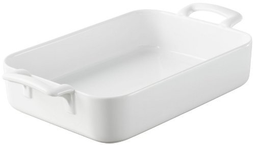 Revol Roasting and Serving Dish White Porcelain Belle Cuisine - Size10.25x7.25inches