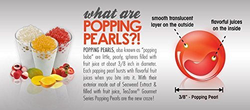Popping Strawberry Boba 42 Ounces / 12+ Drinks Buddha Bubbles Boba N2