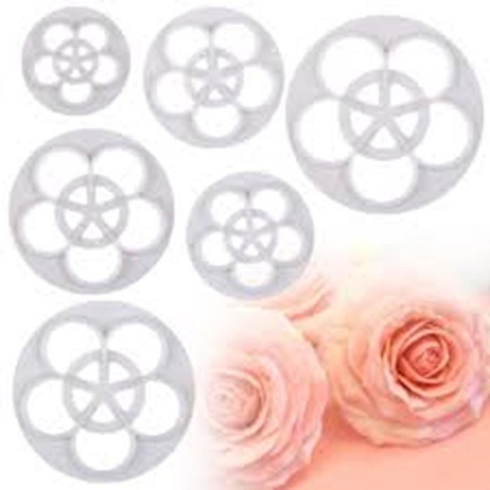 Cake & Cookie Cutters 6Pcs Plum Flower Fondant Cake Sugarcraft Cutter Mold