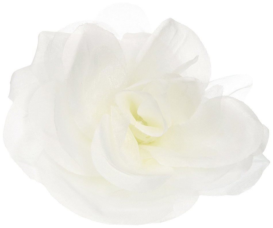 Wilton 1006-467 White Clip-On Fabric Rose
