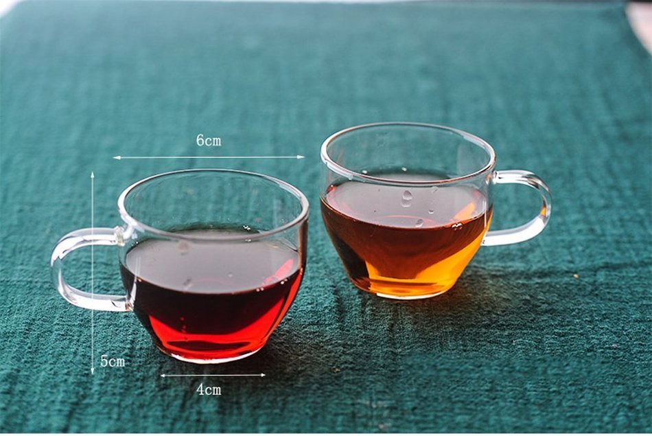 Ceramic Story Heat Resistant Borosilicate Glass Teakettles with 4 Teacups,Stovetop Safe (5, 450ml) N2