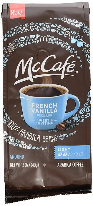 McCafe Coffee Ground Coffee, Hazelnut Light Roast, 12 Ounce N6
