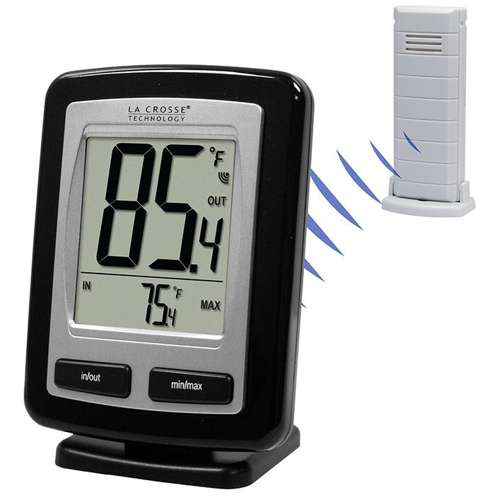 La Crosse Technology WS-9009B-IT Wireless Outdoor Temperature Station with MIN/MAX recorded values N6
