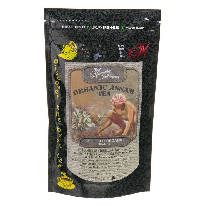 Metropolitan Tea Discovery Loose Tea Pack, Organic Assam Organic, 100gm N4