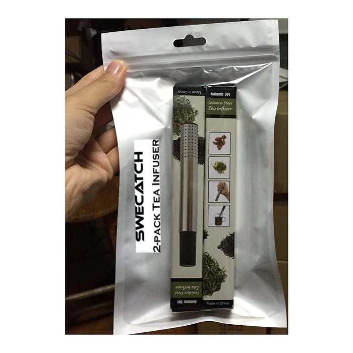 Swecatch Stainless Steel Long Handled Tea Infuser 2-pack N2