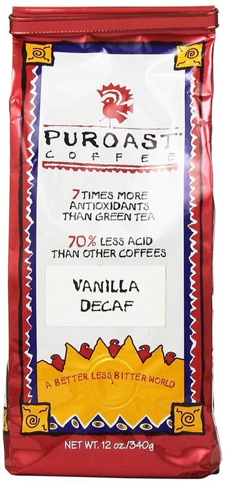 Puroast Low Acid Coffee Single Serve, 2.0 Keurig Compatible, Vanilla Nut, 12 Count N14