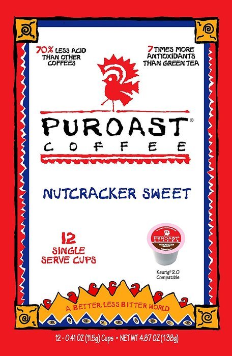 Puroast Low Acid Coffee Single Serve, 2.0 Keurig Compatible, Vanilla Nut, 12 Count N17