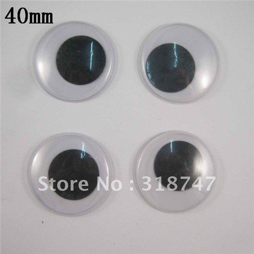 3/4/5/6/7/10/15/20/28/40mm Moving Eyes Plastic Wiggling Eyes( not-adhesive) For Doll Toy Accessories (12pcs 28mm) N2