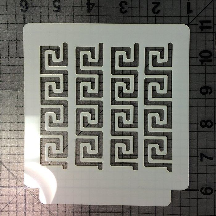 Greek Key Stencil 100 (7.5 Inches)