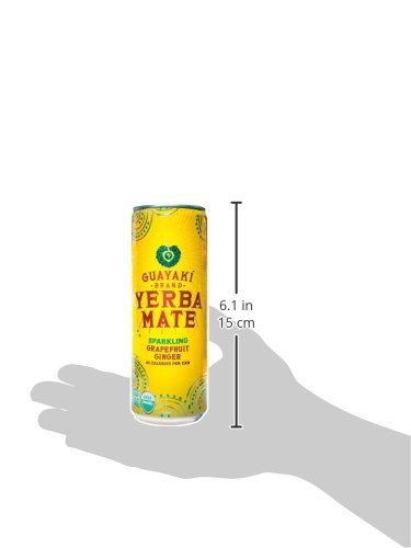 Organic Yerba Mate, Sparkling Grapefruit Ginger, 12 Ounce (pack Of 12) N2