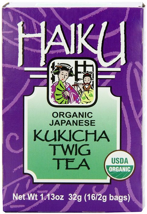 Haiku Japanese Kukicha Twig, 100% Organic, 16-Count Tea Bags (Pack of 6) N5