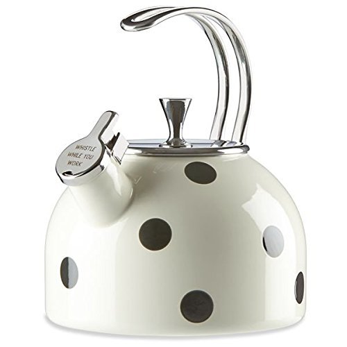 KSNY All in Good Taste 856751 Metal Deco Dot Kettle, No Color