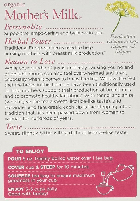 Traditional Medicinals Teas Organic Mother's Milk Tea Bags, 16 count - 3 Pack N9