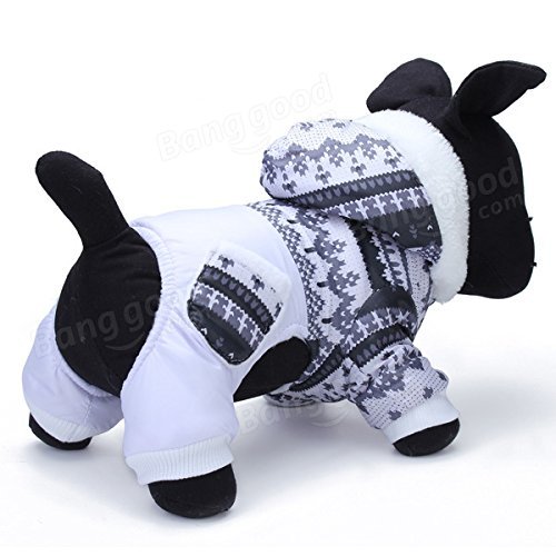 Pink Lizard Christmas Snowflake Pocket Pet Hoodie Jumpsuit Dog Cat Coat N3