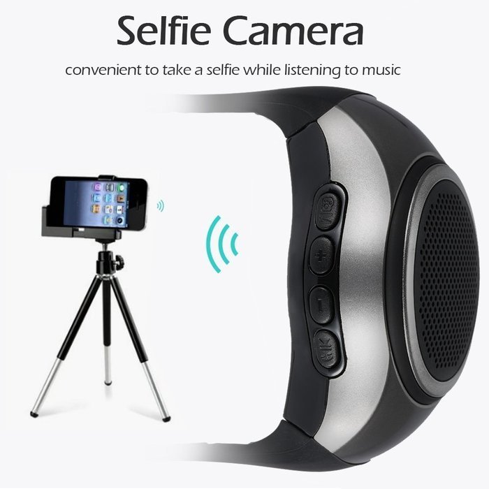 Ubit B20 Bluetooth Speaker Smart Watch with Mini Speaker Anti-lost Alarm Self-timer support Hands Free/ BT/FM... N3