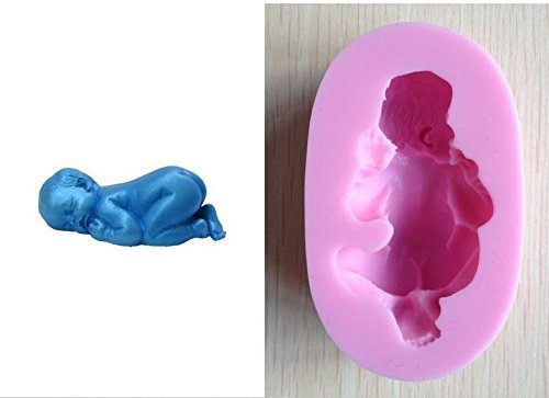 1PCS Silicone Baby 3D Mold Cookware Dining Bar Non-Stick Cake Decorating fondant N2