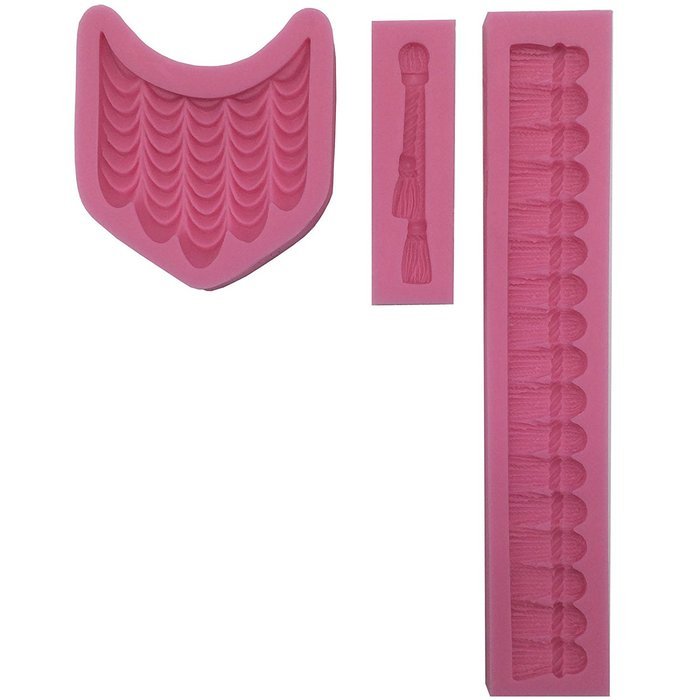 Funshowcase Swag Curtain Fondant Silicone Mold Baking Tool for Sugarcraft, Cake Decoration, Cupcake Topper, Chocolate...