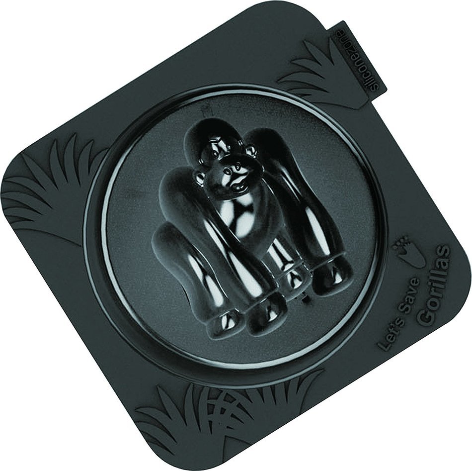 Siliconezone 4.3" Non-Stick Silicone Rhinoceros Mini Cake Mold, Grey N11