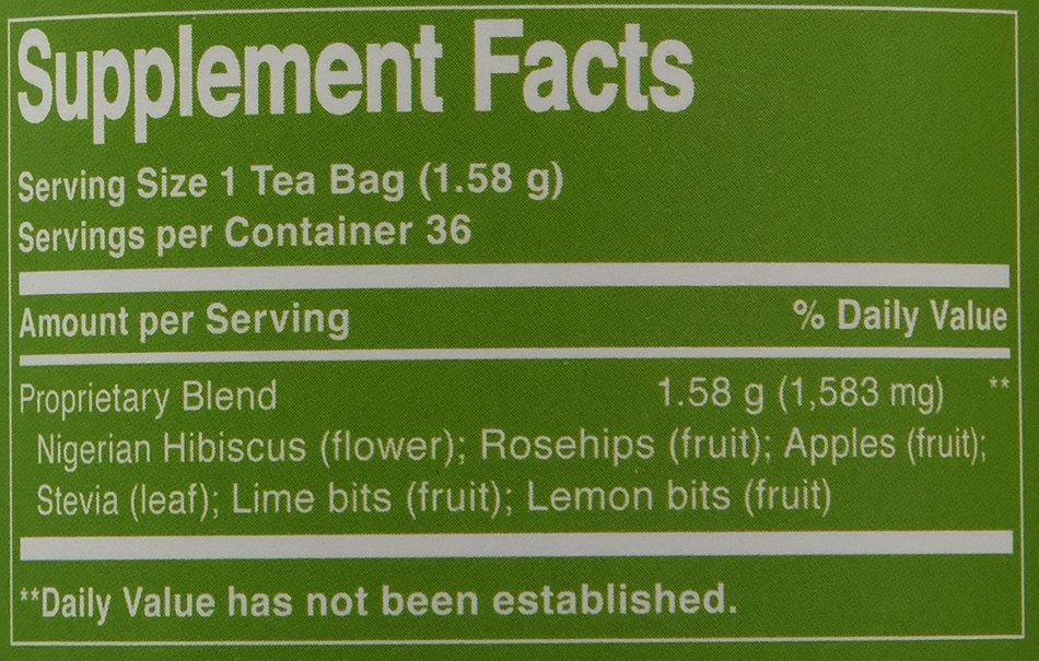The Republic of Tea, Pineapple Lychee Hibiscus, 36-Count N3