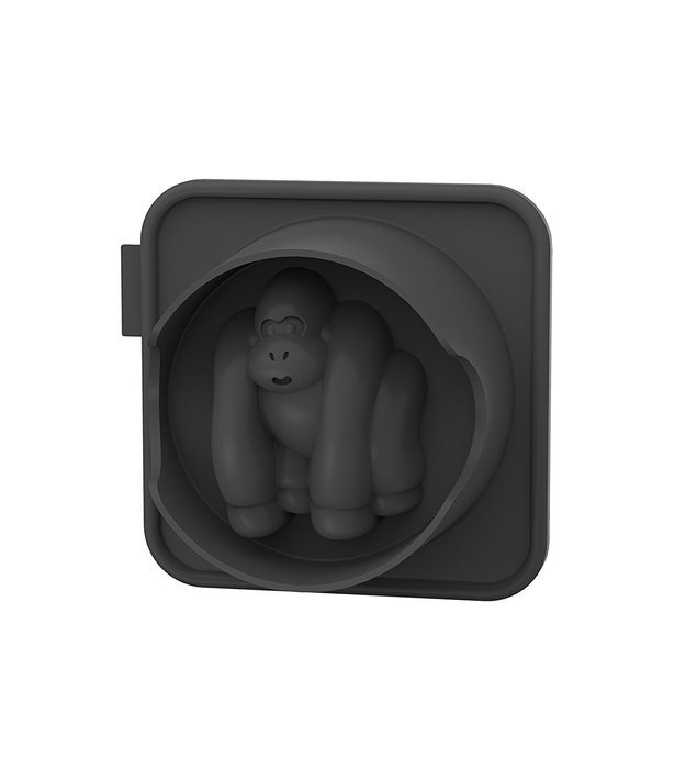 Siliconezone 4.3" Non-Stick Silicone Rhinoceros Mini Cake Mold, Grey N12