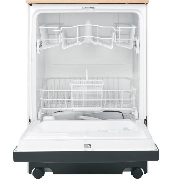 GE GSC3500DBB 25" Black Portable Full Console Dishwasher - Energy Star N2