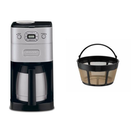 Cuisinart DGB-650BC Grind-and-Brew Thermal 10-Cup Automatic Coffeemaker and Filter Bundle