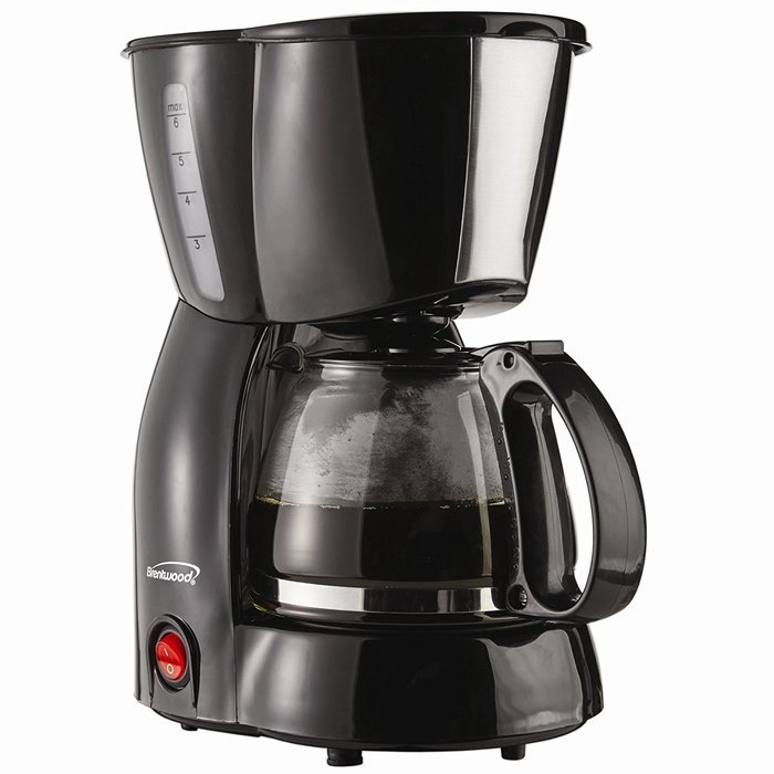 Brentwood Appliances TS-213BK 4 Cup Coffee Maker, Black