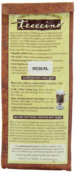 Teeccino Variety Pack (Hazelnut, Mocha, and Java) Chicory Herbal Coffee, Caffeine Free, Acid Free, 11oz (Pack... N76