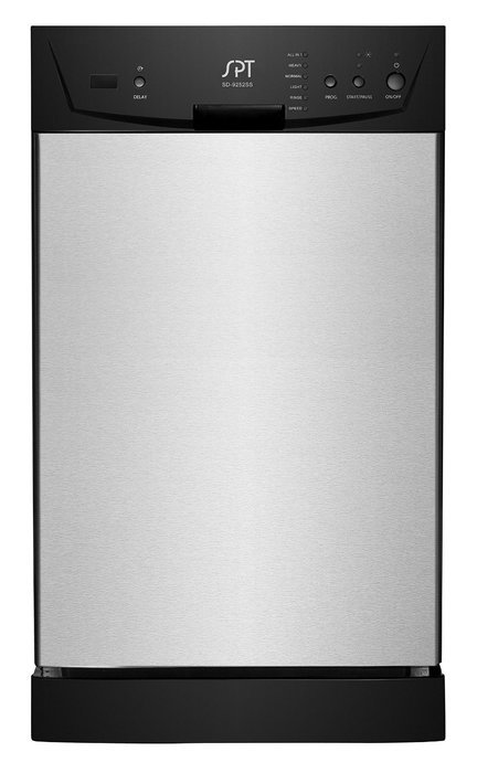 SPT SD-9252SS Energy Star 18" Built-In Dishwasher, Stainless Steel