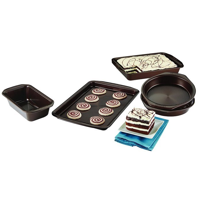 Circulon 5 Piece Symmetry Non-Stick Bakeware Set, Chocolate N5