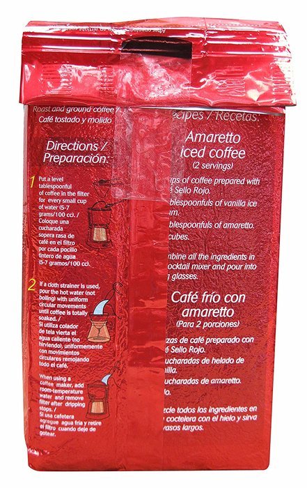 Sello Rojo Roast & Ground Coffee, 17.6-ounce Brick