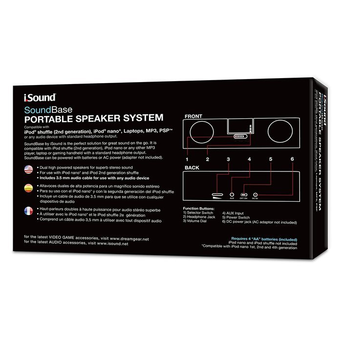 i.Sound DGIPOD-1533 SoundBase Portable Speaker System N2