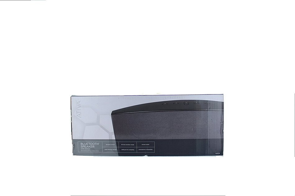 Ativa&trade; Bluetooth &reg; Speaker, with remote 15.7" x 5.5" x 8.9", Gray/Silver N4