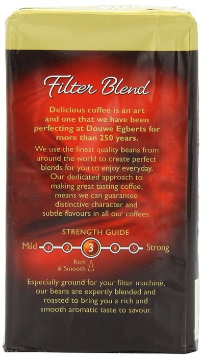 Douwe Egberts Douwe Egberts Filter Blend Ground Coffee, Medium Roast, 8.8-Ounce Packages (Pack of 4)