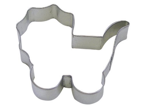 R&M Baby Carriage 4" Cookie Cutter in Durable, Economical, Tinplated Steel