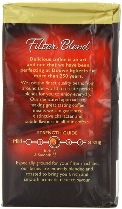 Douwe Egberts Douwe Egberts Filter Blend Ground Coffee, Medium Roast, 8.8-Ounce Packages (Pack of 4) N2