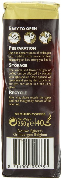 Douwe Egberts Douwe Egberts Filter Blend Ground Coffee, Medium Roast, 8.8-Ounce Packages (Pack of 4) N3