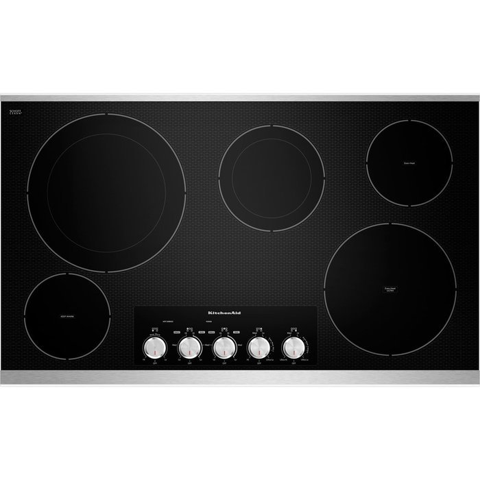 KitchenAid KECC664BSS 36" Stainless Steel Electric Smoothtop Cooktop